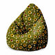 Puf Pearshape Sunflowers-M-Velvet
