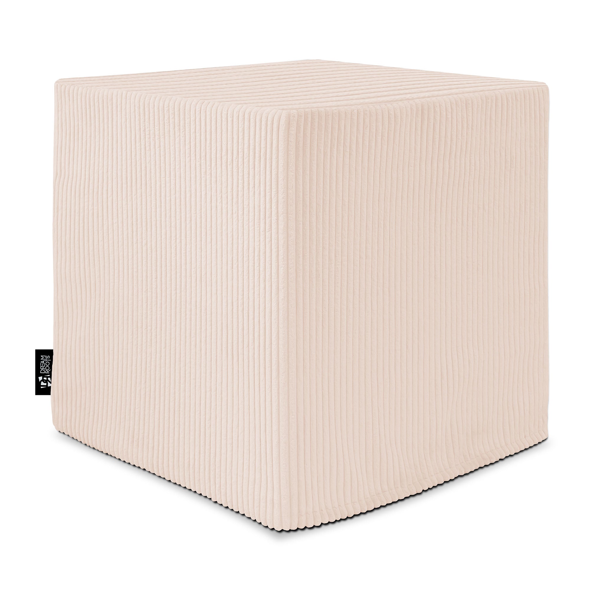 Qubik Vanilla Ice Pouf-40x40 cm