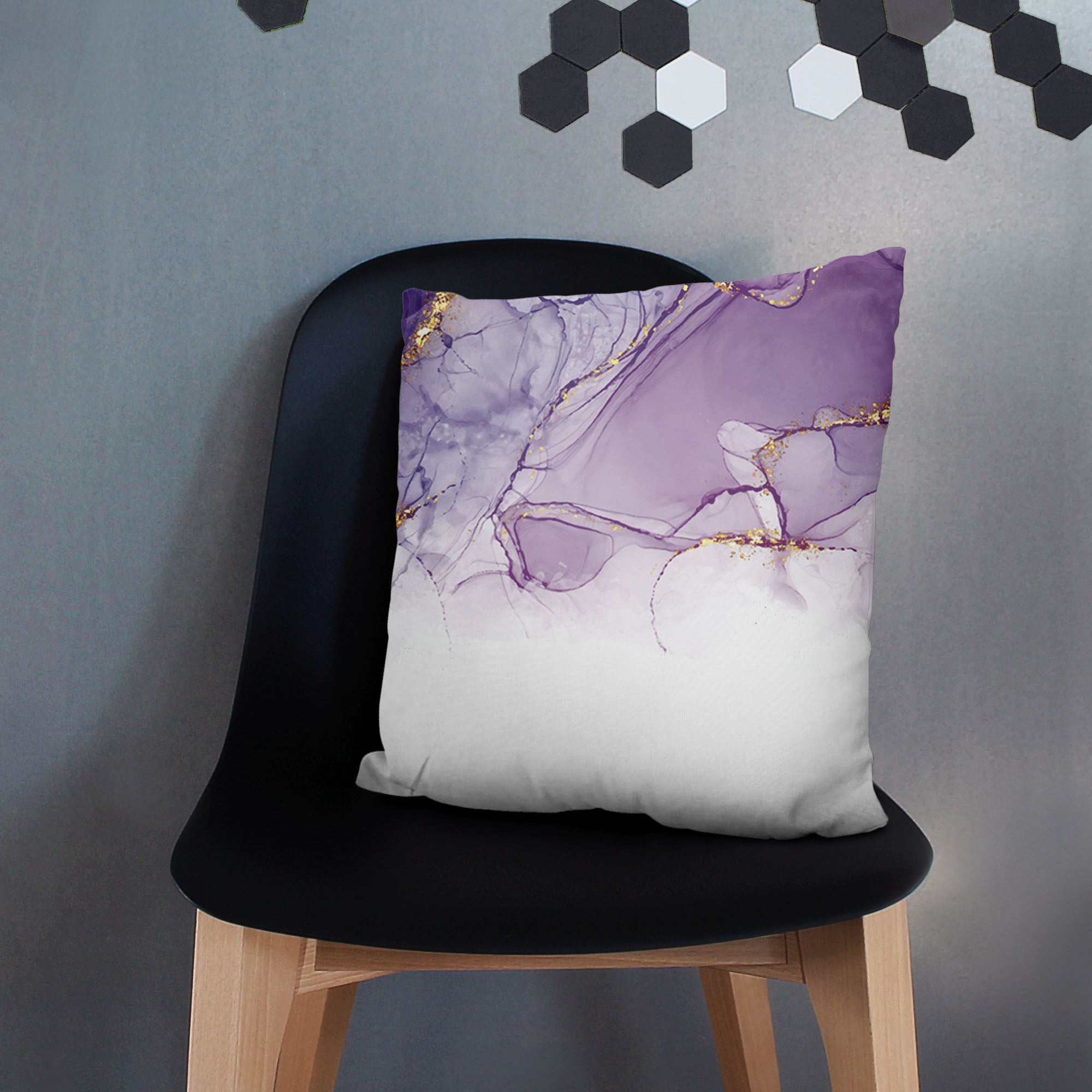 Poduszka Watercolor Abstract Violet-Oxford